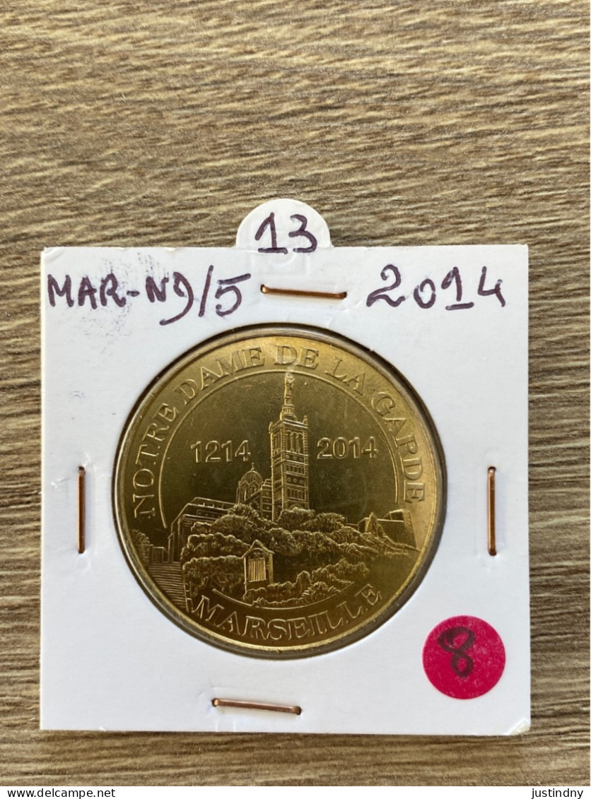 Monnaie De Paris Jeton Touristique - 13 Marseille Notre Dame De La Garde 2014 - 2014