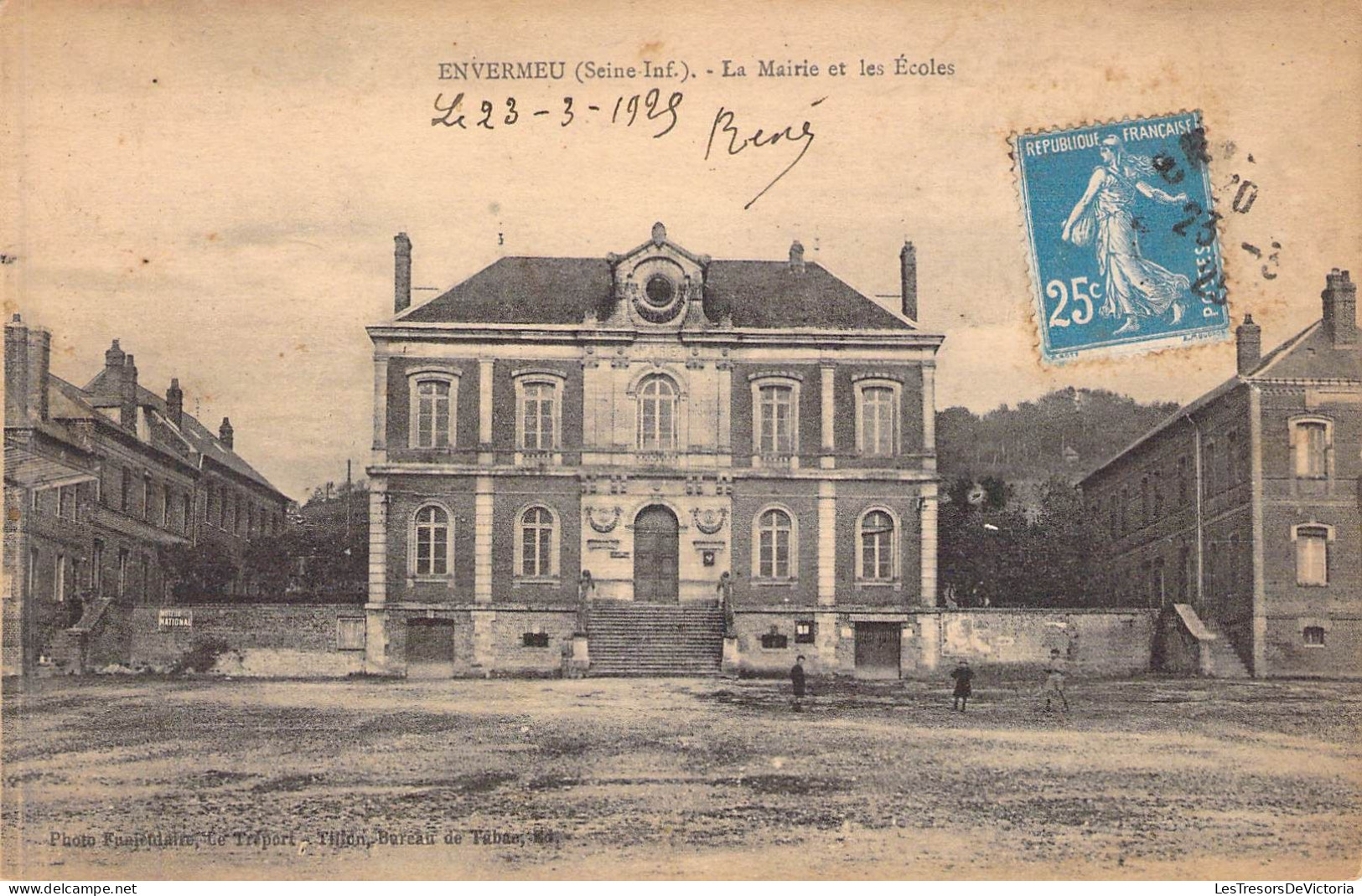 FRANCE - 76 - Envermeu - La Mairie Et Les Ecoles - Carte Postale Ancienne - Envermeu