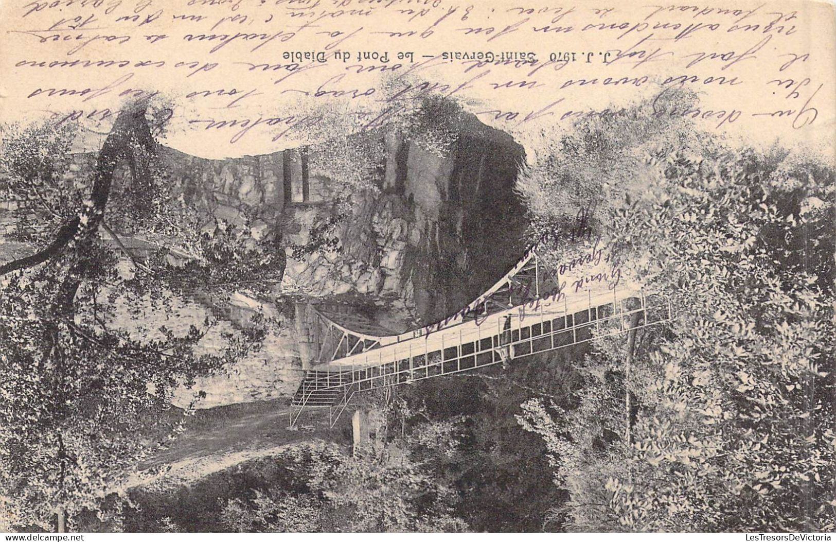 FRANCE - 74 - SAINT GERVAIS - Le Pont Du Diable - Carte Postale Ancienne - Saint-Gervais-les-Bains