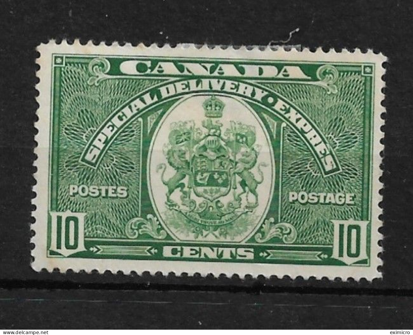 CANADA 1939 10c SPECIAL DELIVERY SG S9 MOUNTED MINT Cat £24 - Correo Urgente