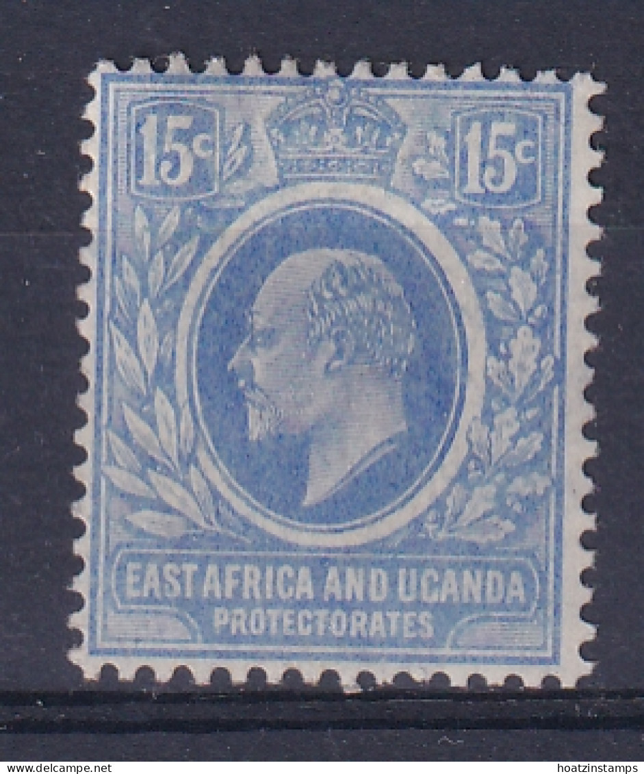 East Africa & Uganda Protectorates: 1907/08   Edward    SG39   15c    MH - Protectorados De África Oriental Y Uganda