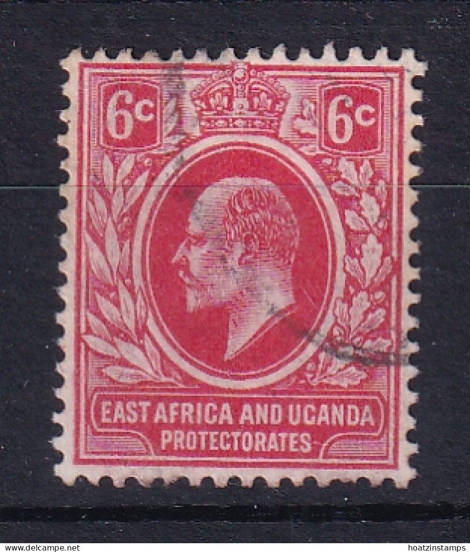 East Africa & Uganda Protectorates: 1910   Edward    SG43   6c  [redrawn]     Used - Protectorats D'Afrique Orientale Et D'Ouganda