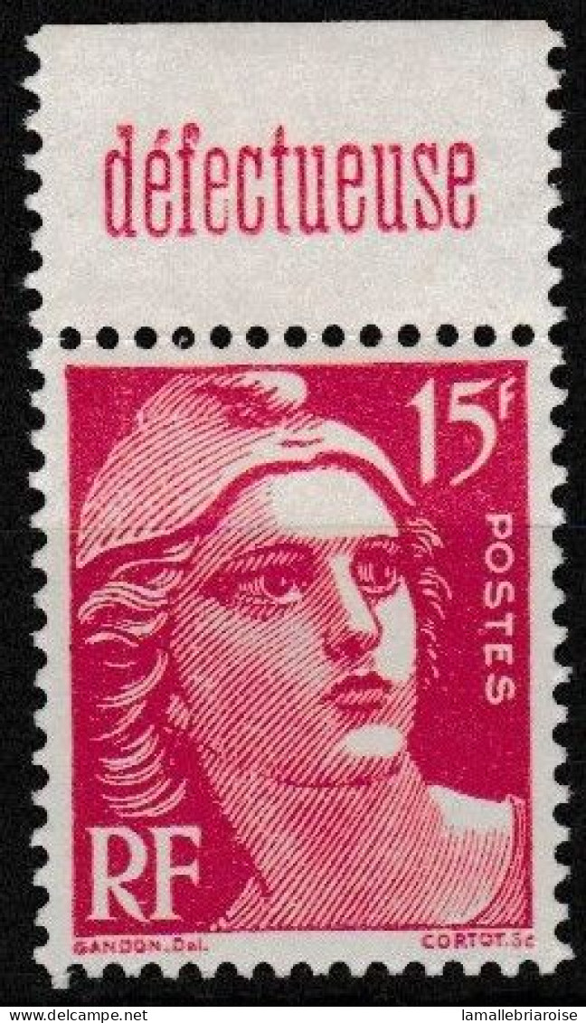 Timbre Avec Bande Publicitaire Y&T N° 813*, Neuf Avec Trace De Charnière Sur La Bande - Unused Stamps