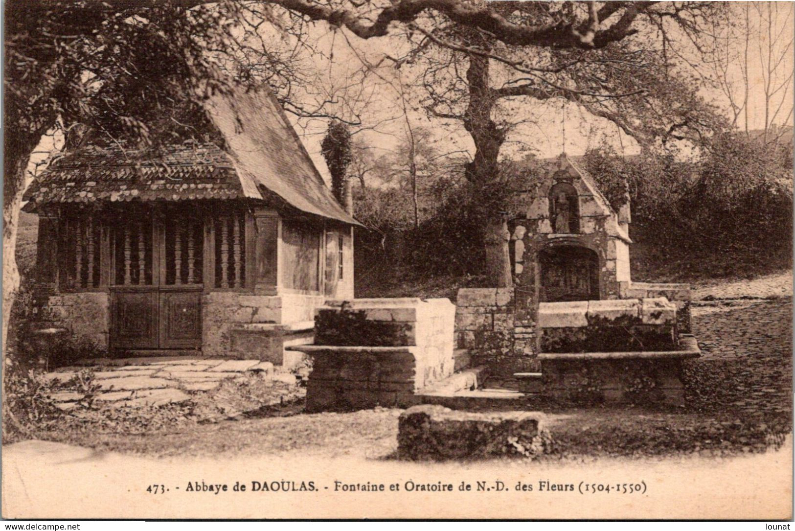 29 DAOULAS - Fontaine Et Oratoire De N.D. Des Fleurs - Daoulas