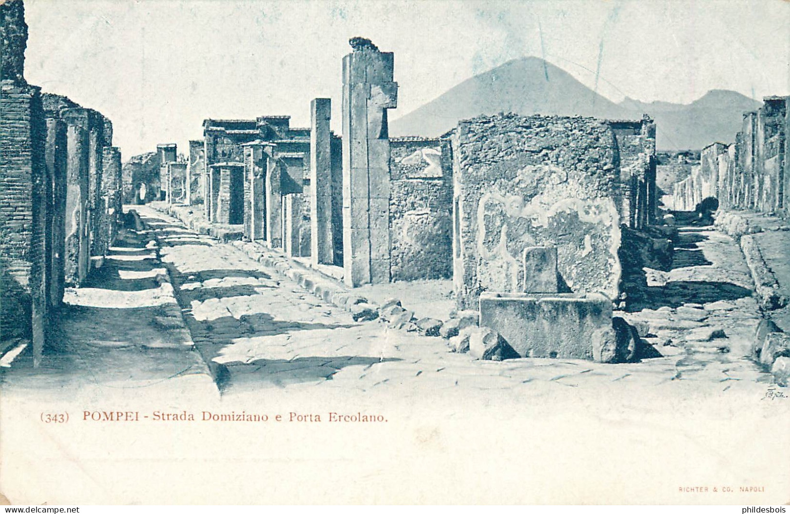 ITALIE  POMPEI  Strada Domiziano E Porta Ercolano  ( Richter&co ) - Pompei