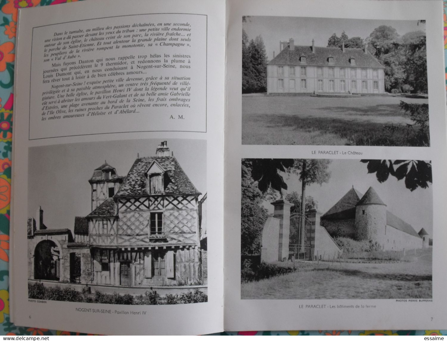 La France à Table N° 122. 1966. Aube. Nogent Le Paraclet Troyes Rumilly Chaource Bar Riceys Dampierre. Gastronomie - Tourismus Und Gegenden