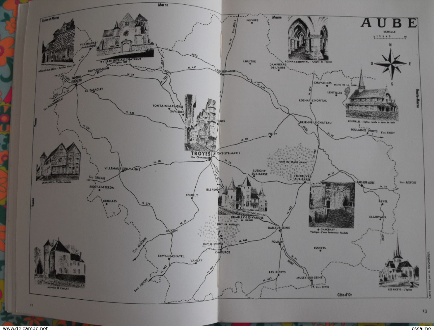 La France à table n° 122. 1966. Aube. nogent le paraclet troyes rumilly chaource bar riceys dampierre. gastronomie