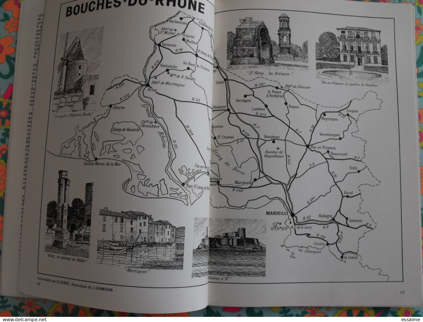 La France à table n° 148. 1970.Bouches du Rhône.  tarascon marseille if cassis martigues aix aubagne rognes. gastronomie