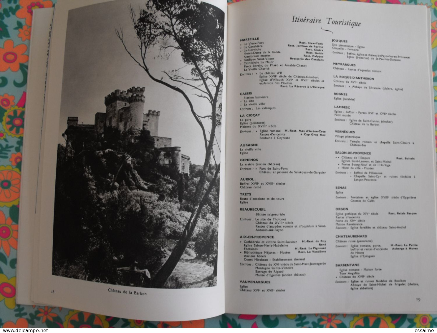 La France à table n° 148. 1970.Bouches du Rhône.  tarascon marseille if cassis martigues aix aubagne rognes. gastronomie