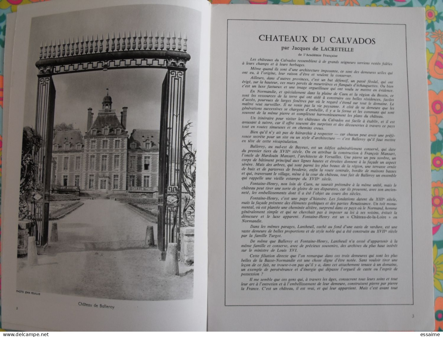 La France à Table N° 106. 1964. Calvados.  Brécy Creully Caen Bayeux Falaise Deauville Trouville Honfleur. Gastronomie - Tourismus Und Gegenden