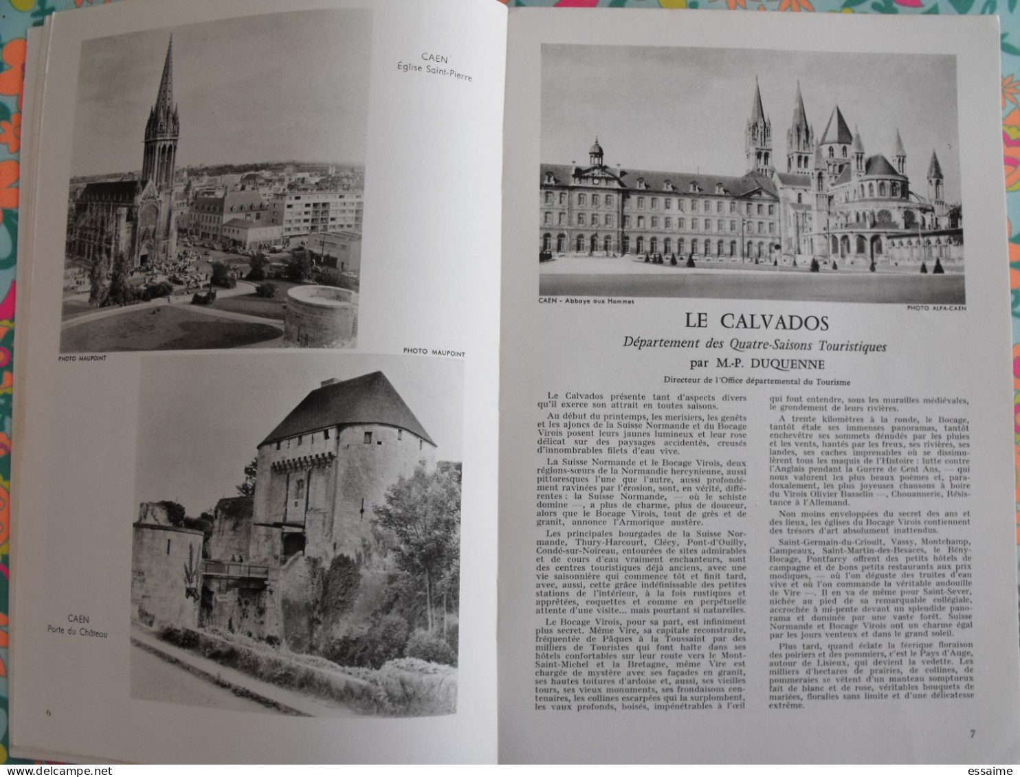 La France à Table N° 106. 1964. Calvados.  Brécy Creully Caen Bayeux Falaise Deauville Trouville Honfleur. Gastronomie - Tourismus Und Gegenden