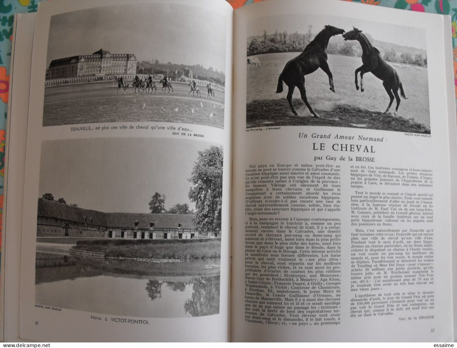 La France à table n° 106. 1964. Calvados.  brécy creully caen bayeux falaise deauville trouville honfleur. gastronomie