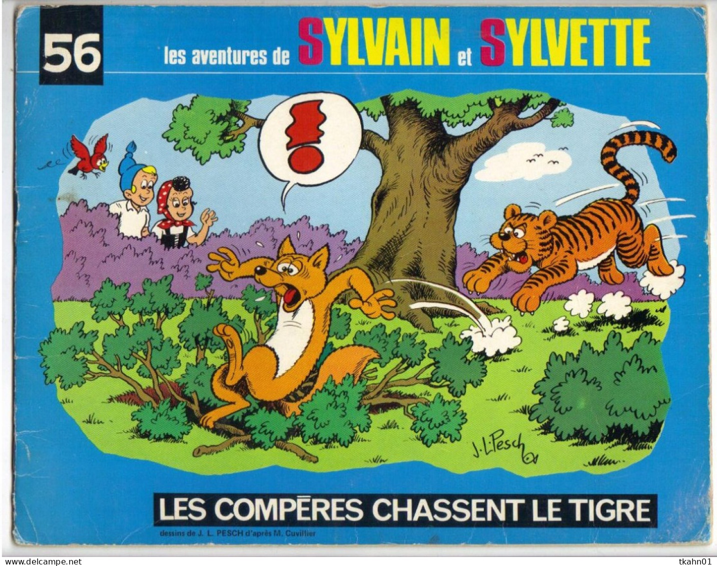 SYLVAIN ET SYLVETTE N° 56 " LES COMPERES CHASSENT LE TIGRE " DE 1975 - Sylvain Et Sylvette