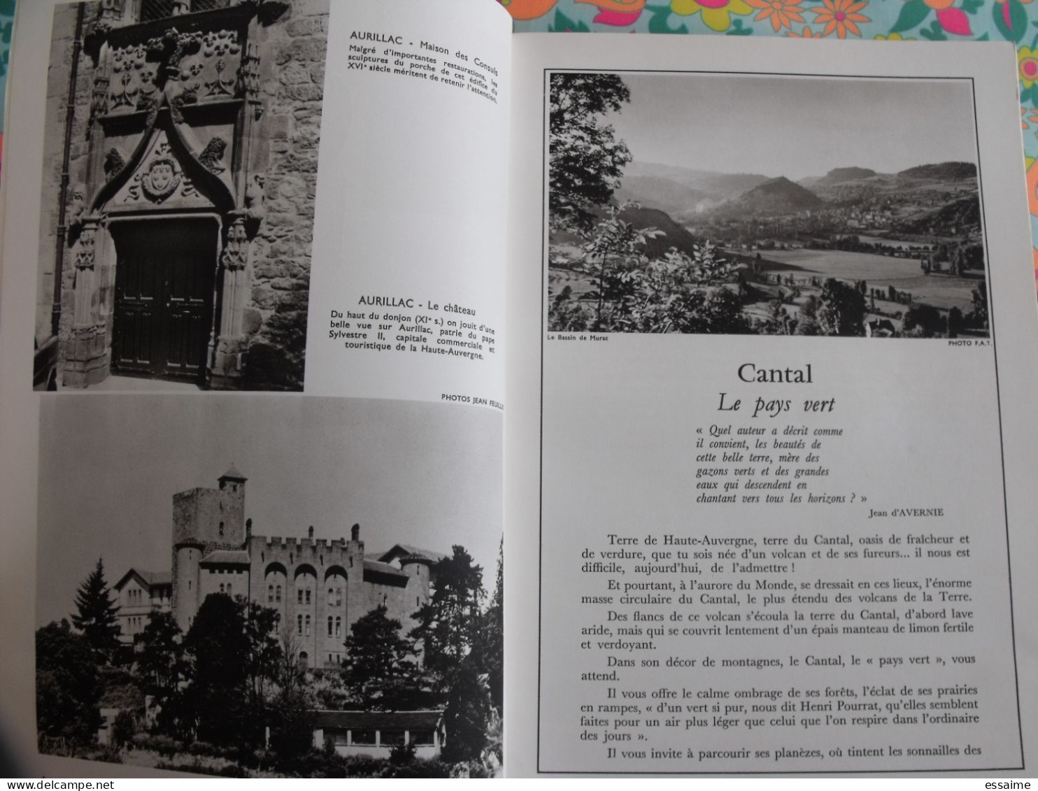 La France à Table N° 137. 1969. Cantal. Salers Aurillac Saint-flour Auzers  Saillant Val Puy-mary Mauriac. Gastronomie - Tourismus Und Gegenden