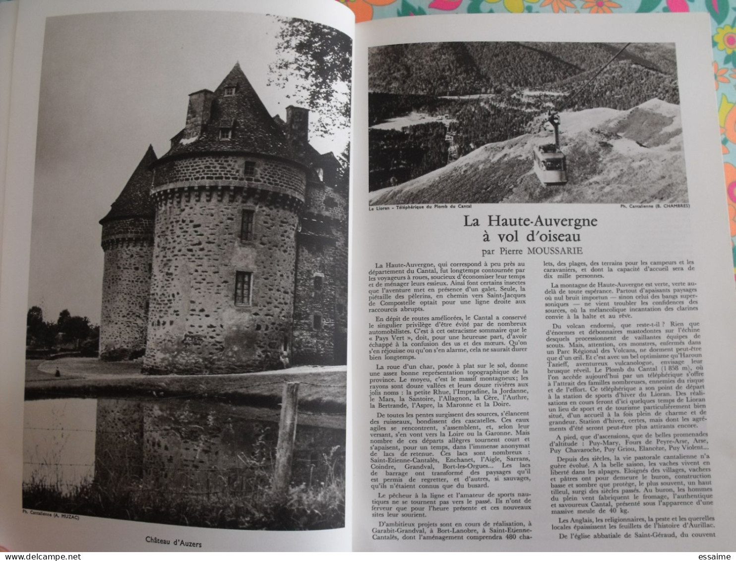 La France à table n° 137. 1969. Cantal. salers aurillac saint-flour auzers  saillant val puy-mary mauriac. gastronomie