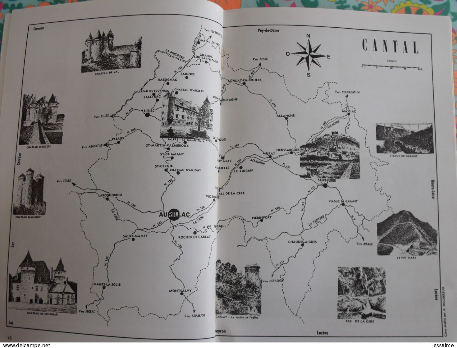 La France à table n° 137. 1969. Cantal. salers aurillac saint-flour auzers  saillant val puy-mary mauriac. gastronomie