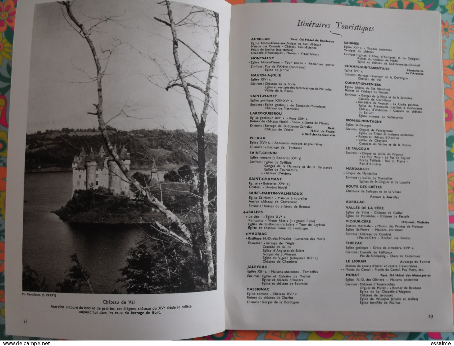 La France à table n° 137. 1969. Cantal. salers aurillac saint-flour auzers  saillant val puy-mary mauriac. gastronomie