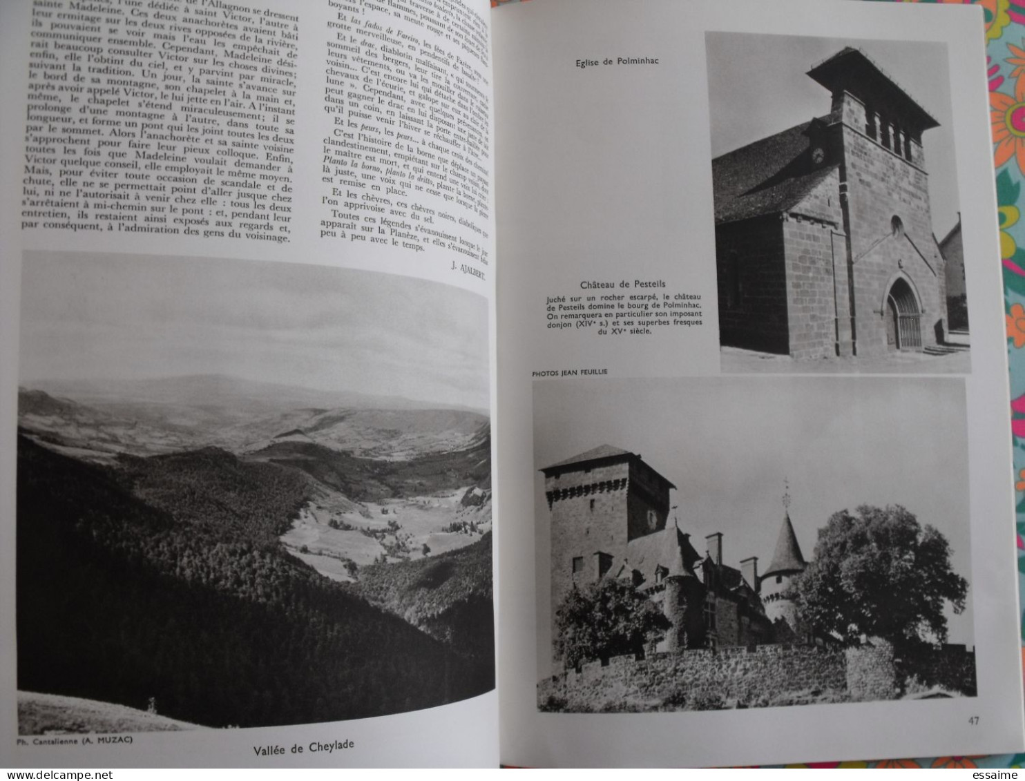 La France à table n° 137. 1969. Cantal. salers aurillac saint-flour auzers  saillant val puy-mary mauriac. gastronomie