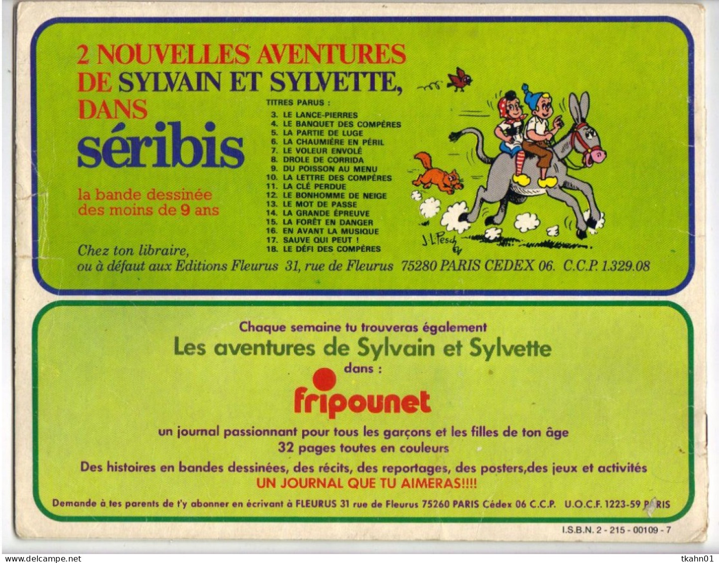 SYLVAIN ET SYLVETTE N° 82 " LA POUDRE DE RIRE " DE 1976 - Sylvain Et Sylvette