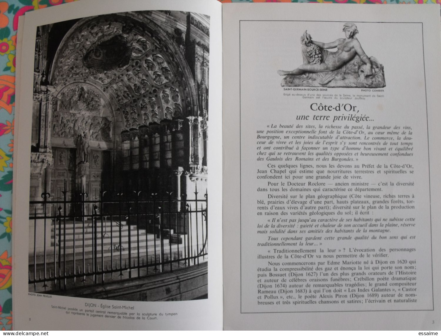 La France à Table N° 124. 1967. Cote-d'or. Beaune Semur Dijon Vougeot époisses Tilchatel Montbard Saulieu. Gastronomie - Tourismus Und Gegenden