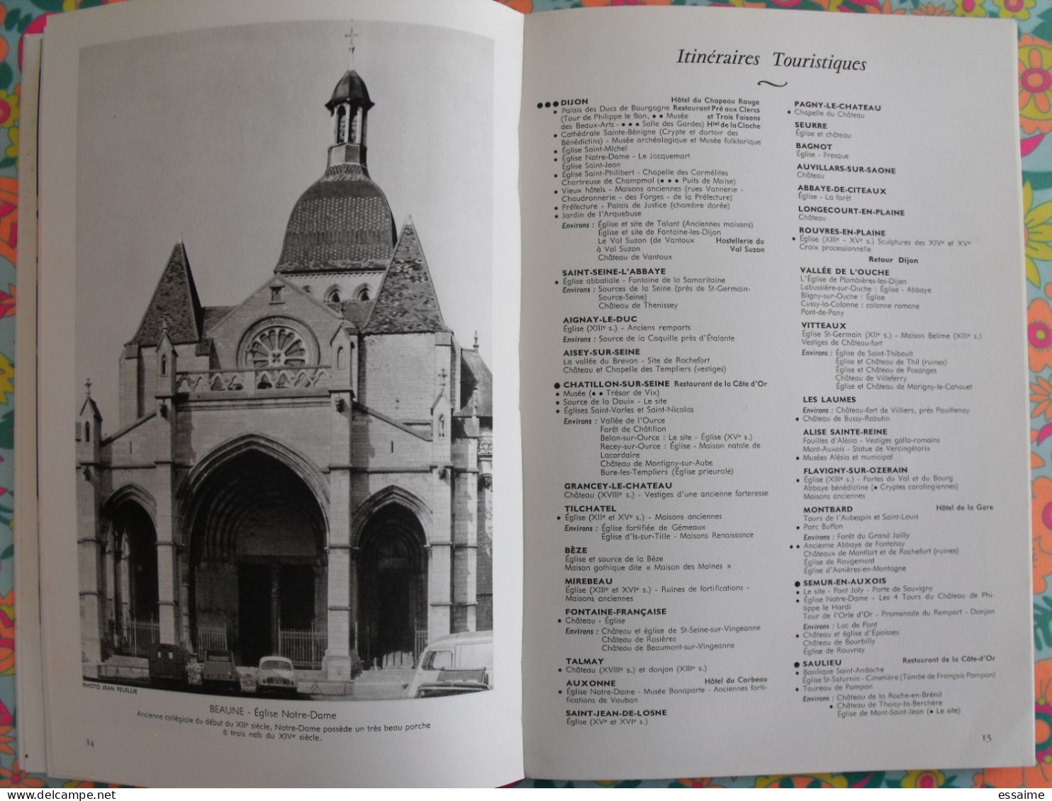 La France à table n° 124. 1967. cote-d'or. beaune semur dijon vougeot époisses tilchatel montbard saulieu. gastronomie