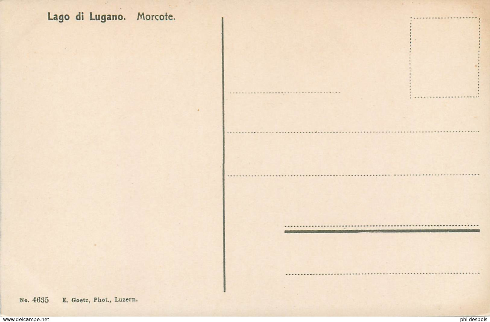 SUISSE  MORCOTE - Morcote