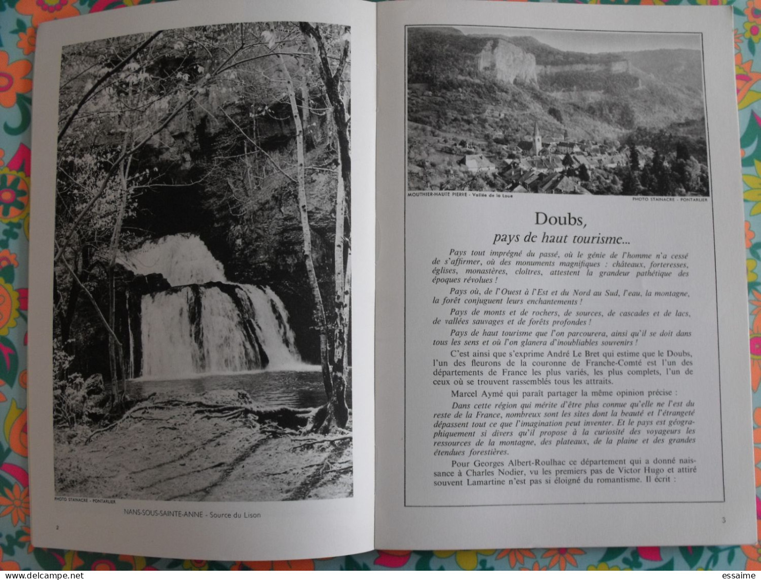 La France à Table N° 127. 1967. Doubs. Besançon Lods  Nans Mouthier Courbet Mouthe Morteau Pontarlier. Gastronomie - Tourismus Und Gegenden