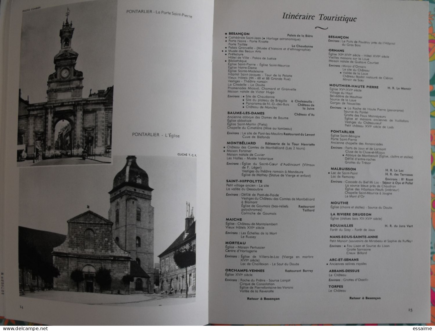 La France à table n° 127. 1967. Doubs. besançon lods  nans mouthier courbet mouthe morteau pontarlier. gastronomie