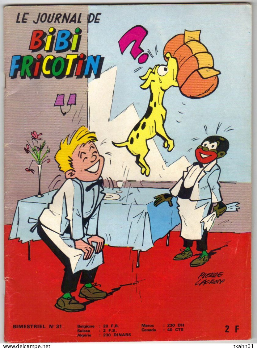 LE JOURNAL BIBI FRICOTIN N° 31 " JEUNESSE / JOYEUSE  "  DE 1969 - Bibi Fricotin