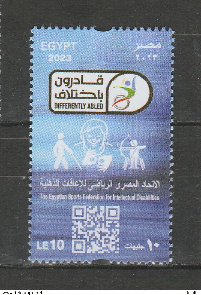 EGYPT / 2023 / SPORTS / DISABILITY / THE EGYPTIAN FEDERATION  FOR  INTELLECTUAL DISABILITIES / BLINDNESS / PARALYSIS - Unused Stamps