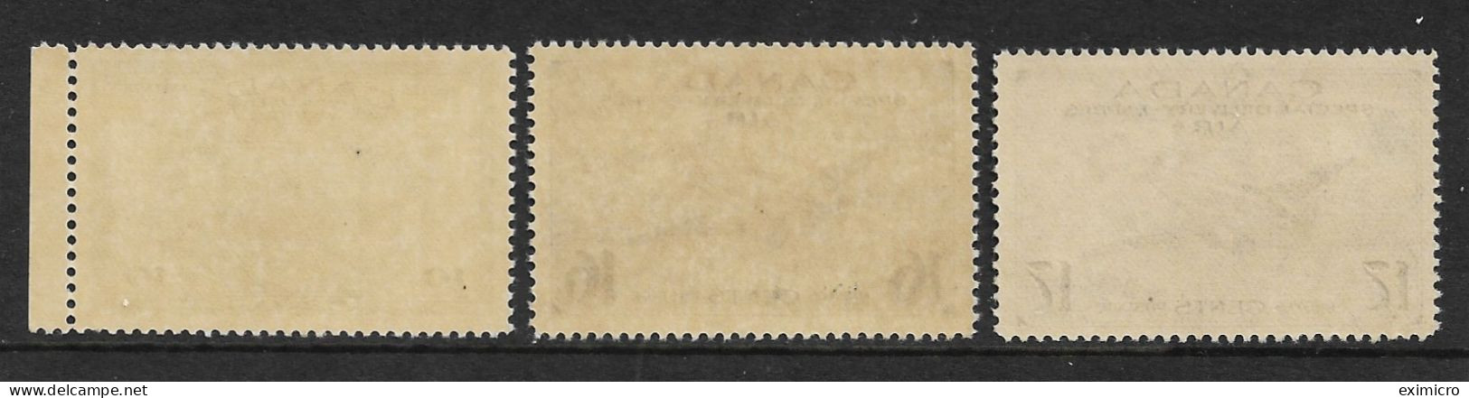 CANADA 1942 - 1943 WAR EFFORT SPECIAL DELIVERY SET SG S12/S14 UNMOUNTED MINT Cat £24+ - Special Delivery