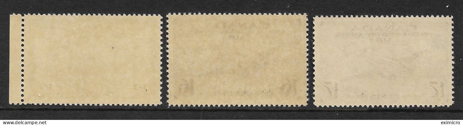 CANADA 1942 - 1943 WAR EFFORT SPECIAL DELIVERY SET SG S12/S14 UNMOUNTED MINT Cat £24+ - Exprès