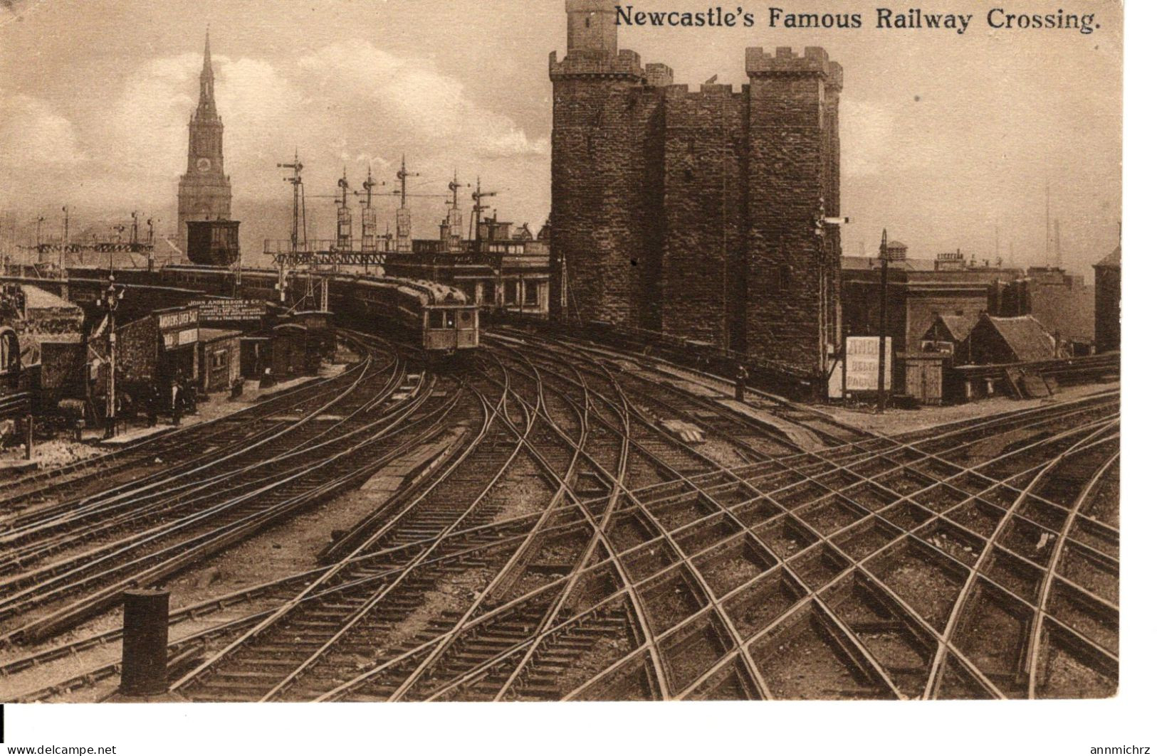 NEWCASTLE'S FAMOUS RAILWAY CROSSING - Newcastle-upon-Tyne