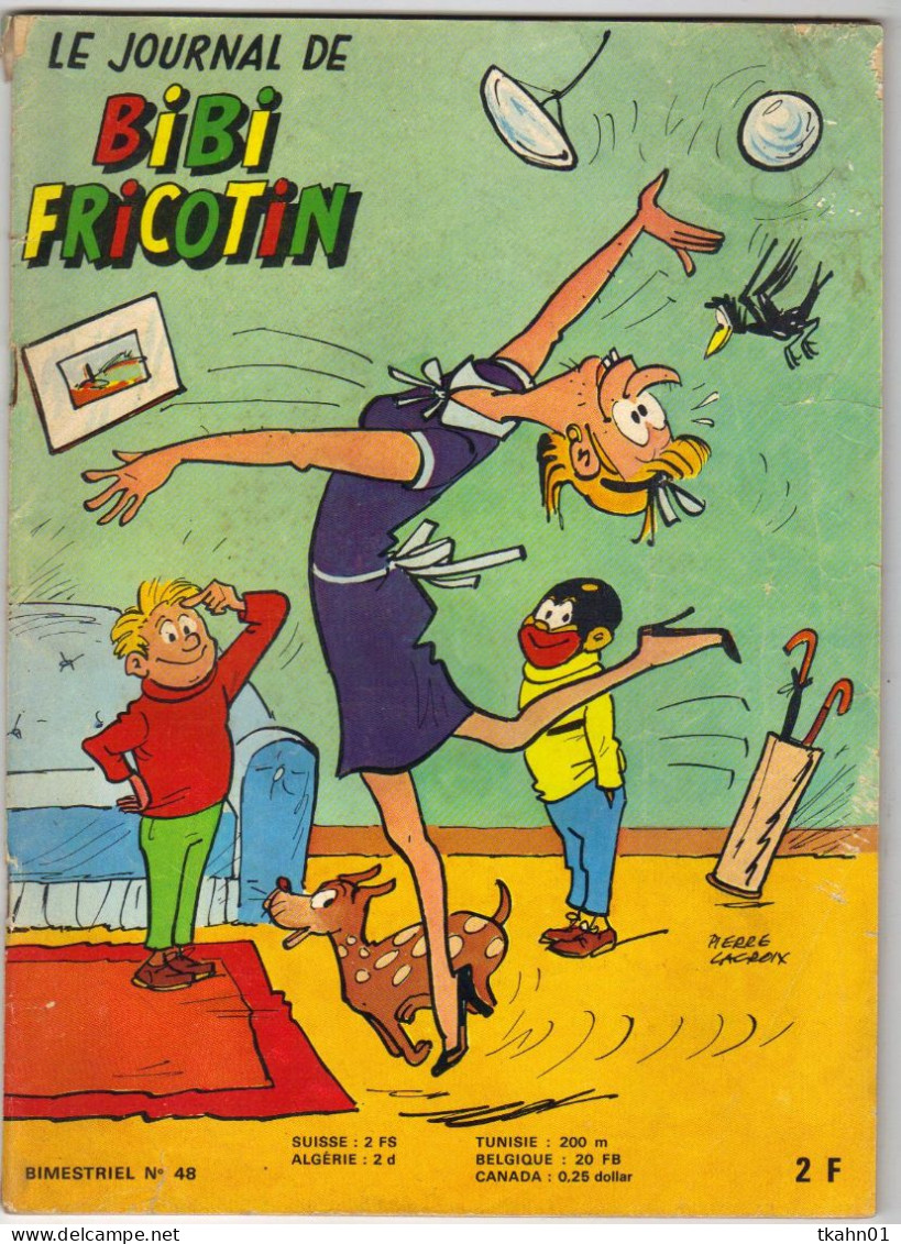 LE JOURNAL BIBI FRICOTIN N° 48 " JEUNESSE / JOYEUSE  "  DE 1972 - Bibi Fricotin