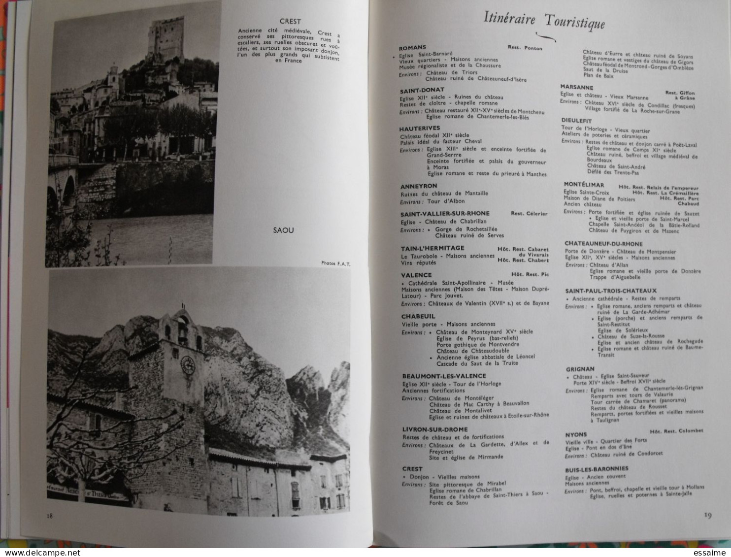 La France à table n° 141. 1969. Drome. romans soyans valence  allex montchenu montvendre beaumont nyons. gastronomie