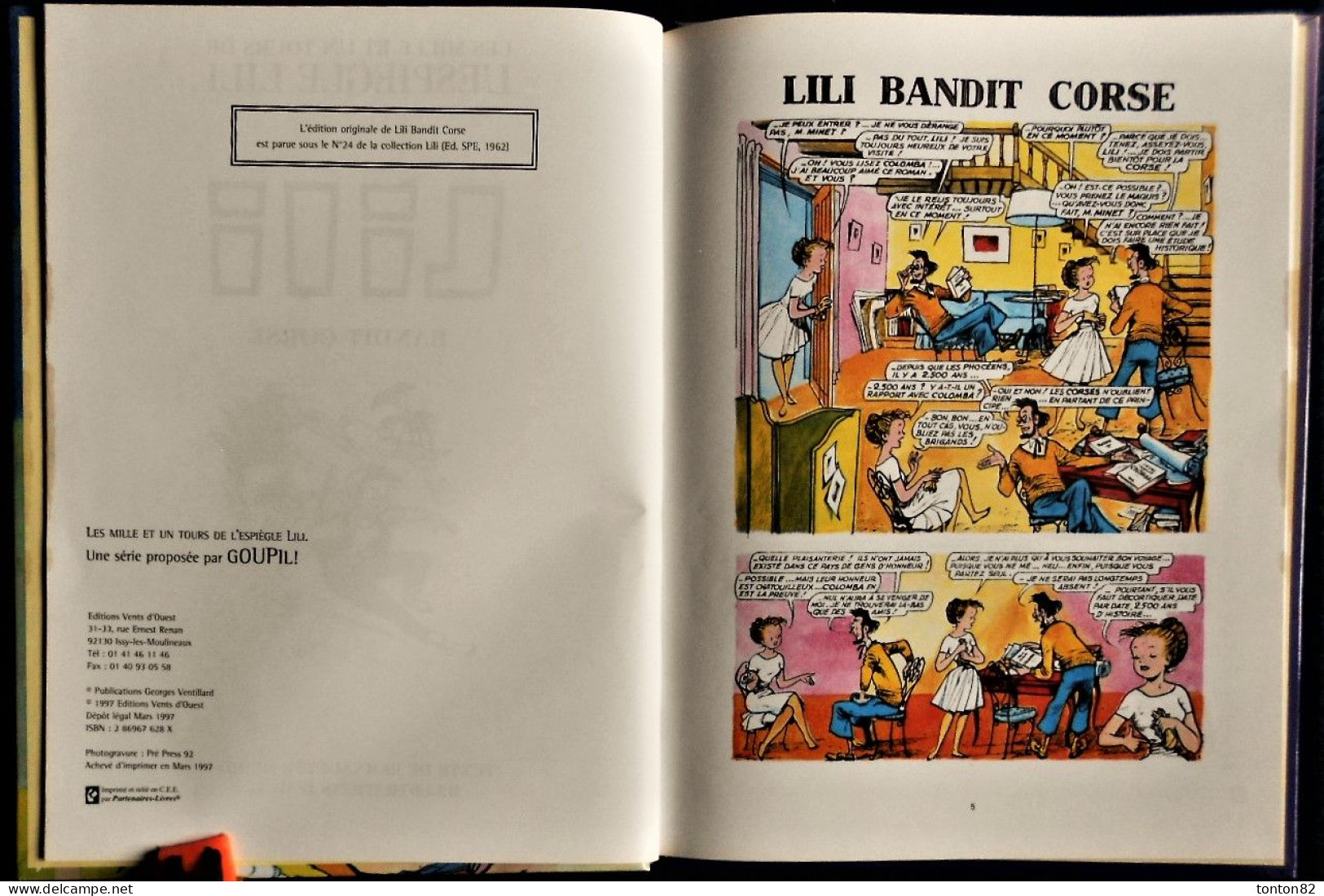 La Collection LILI " - N° 1 - LILI Bandit Corse - Vents D'Ouest - ( 1997 ) . - Lili L'Espiègle