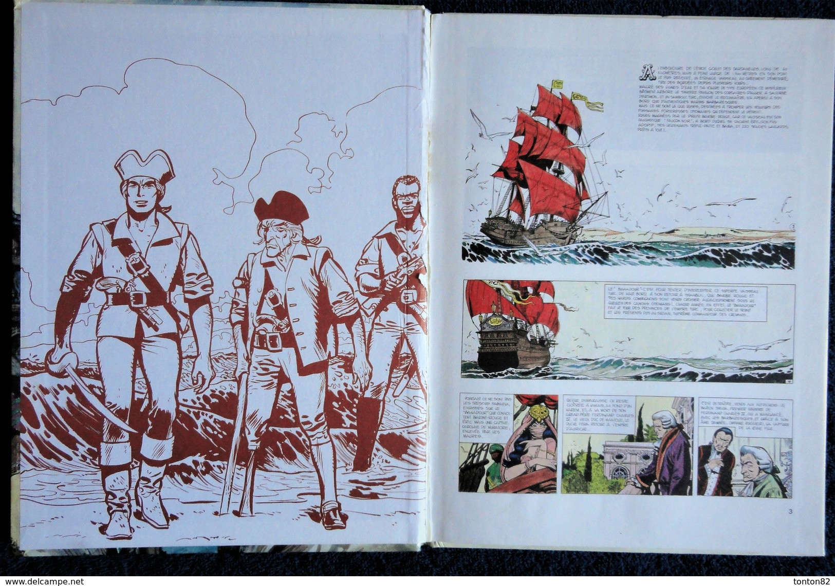 Charlier / Jijé-Lorg - Les Nouvelles Aventures De BARBE ROUGE - " Raid Sur La Corne D'Or " - Éditions Fleurus - E.O 1979 - Barbe-Rouge