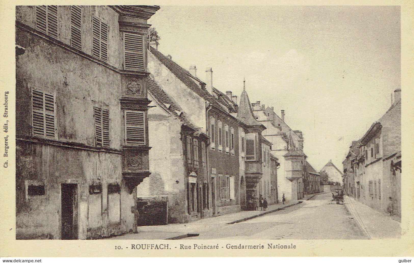 68 Rouffach Rue Poincaré  Gendarmerie Nationale Edit Ch. Bergeret - Rouffach