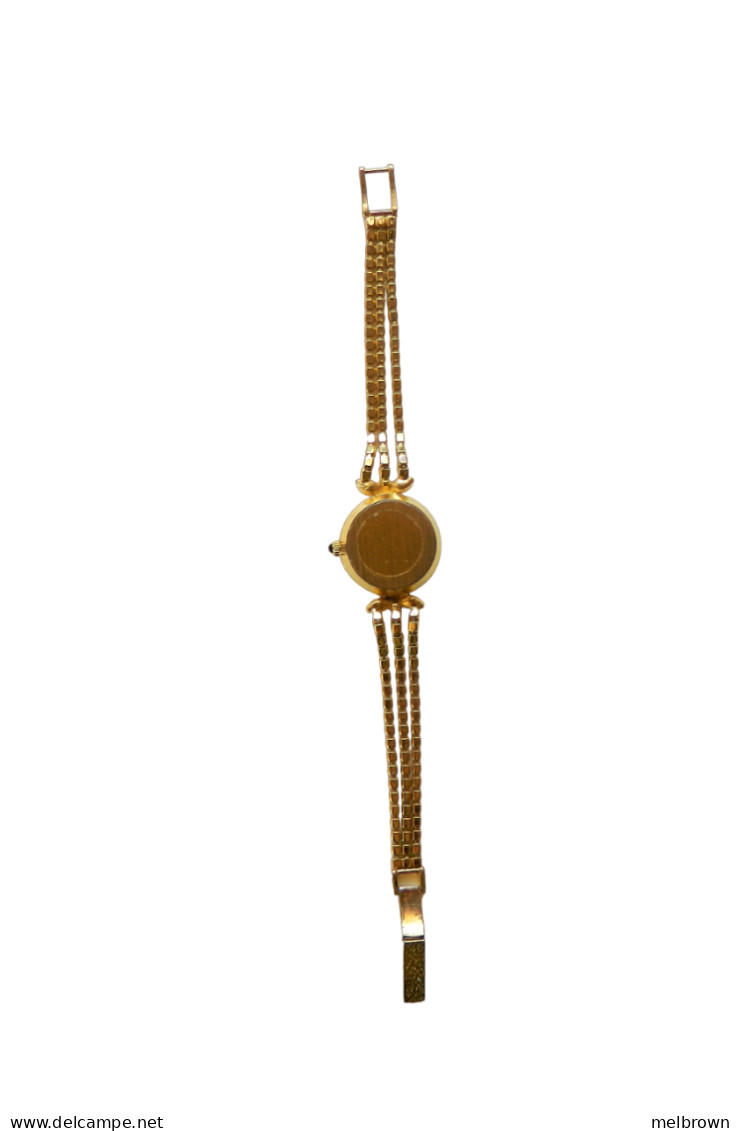 Pretty Vintage Diamante And Gold Tone Ladies Watch - 16.5 Cm - Montres Bijoux