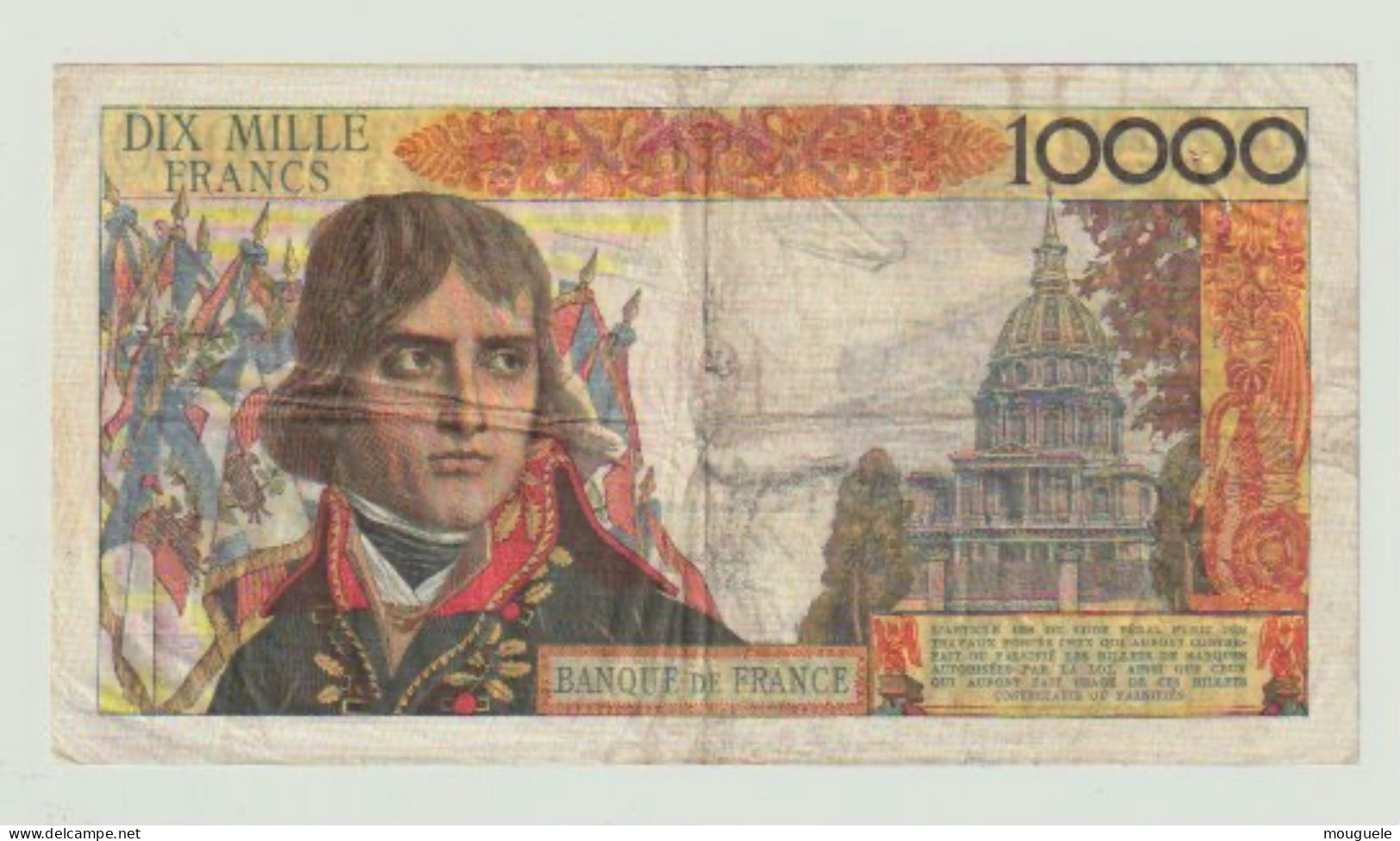 100 Francs Sur 10000 Francs Bonaparte  Du 30-10-1958 - 1955-1959 Opdruk ''Nouveaux Francs''