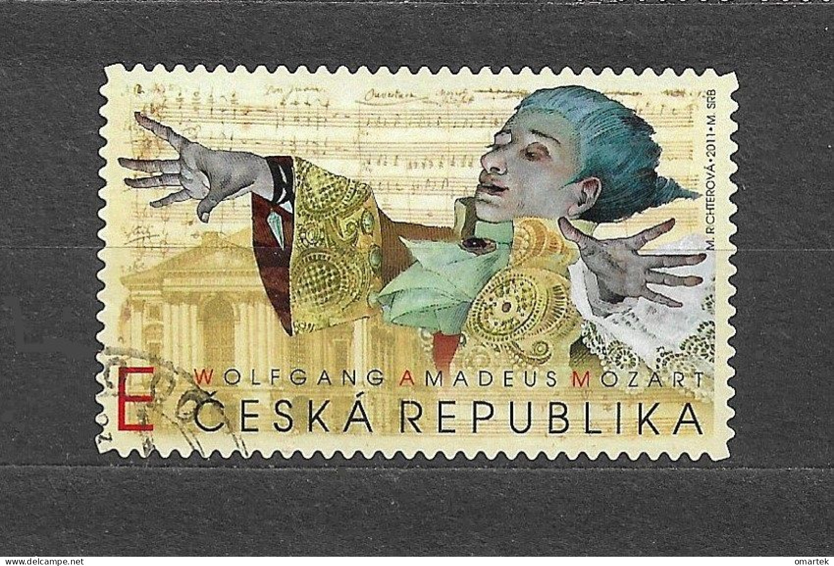 Czech Republic 2011 ⊙ Mi 694 Sc 3508 Wolfgang Amadeus Mozart. Tschechische Republik. - Oblitérés