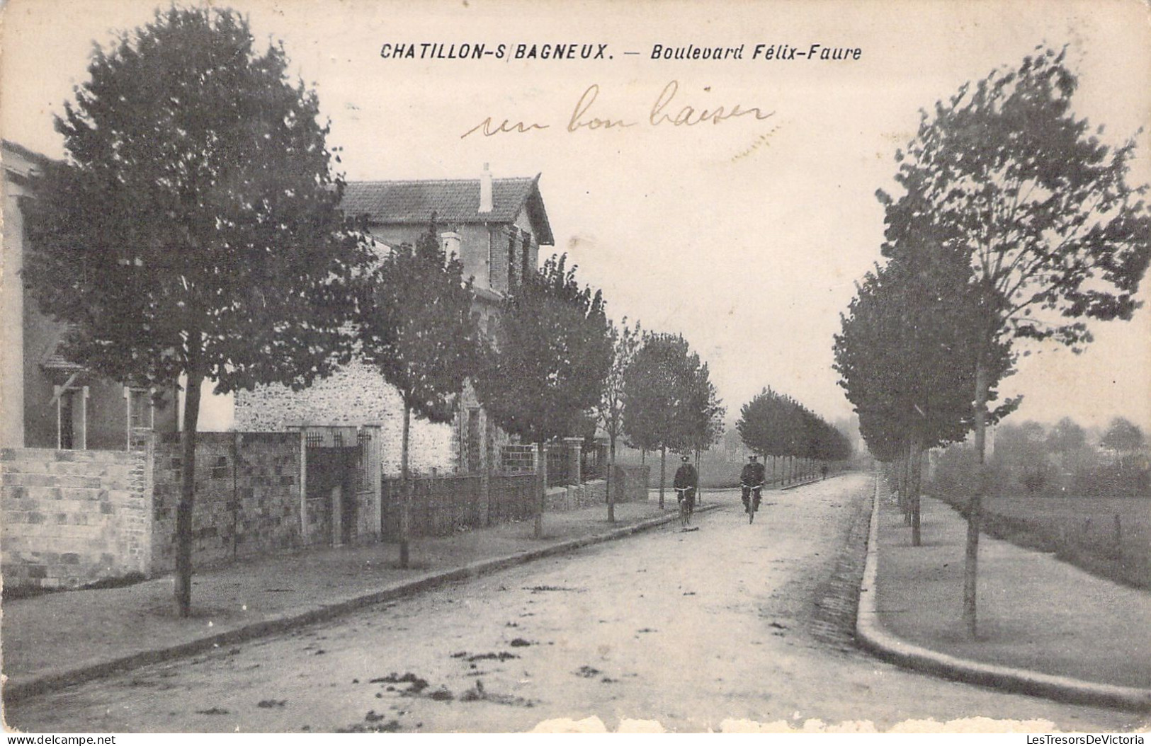 FRANCE - 92 - CHATILLON SUR BAGNEUX - Boulevard Félix Faure - Carte Postale Ancienne - Châtillon