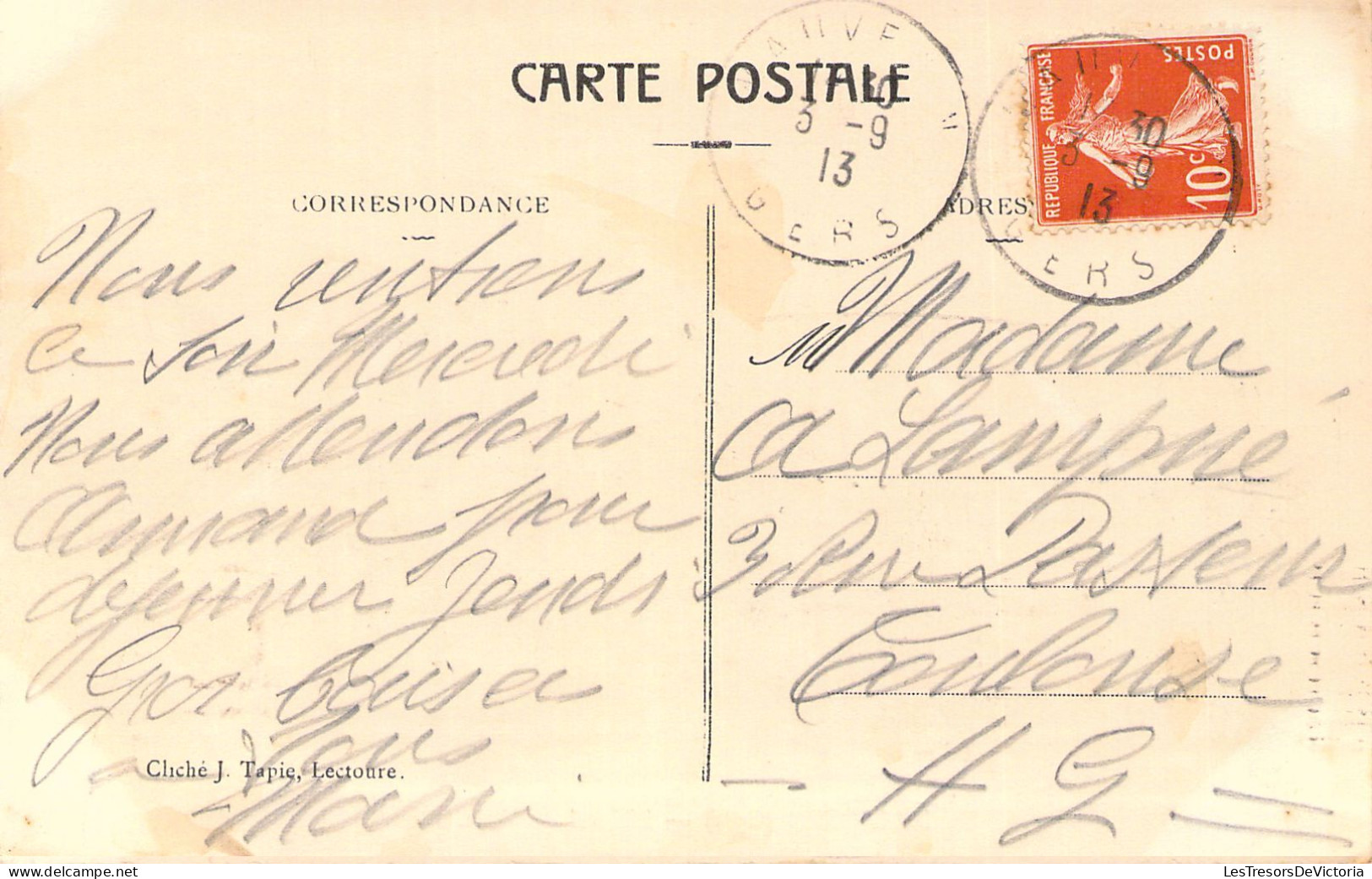 FRANCE - 32 - MAUVEZIN - L'Hôtel De Ville - Carte Postale Ancienne - Other & Unclassified