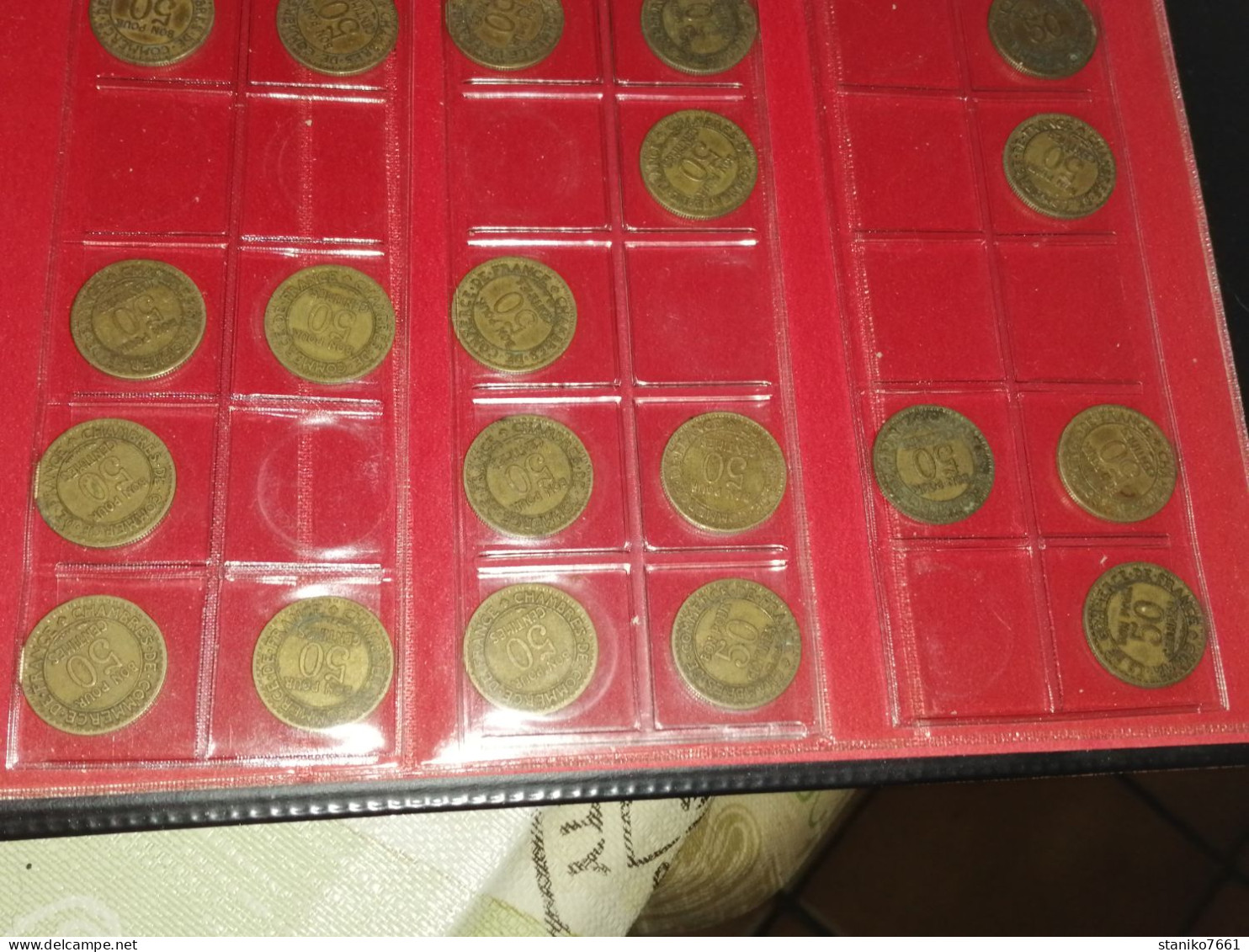 40 Monnaies Françaises 50 centimes chambre de commerce 1921 à 1929 état B à TTB voir photos