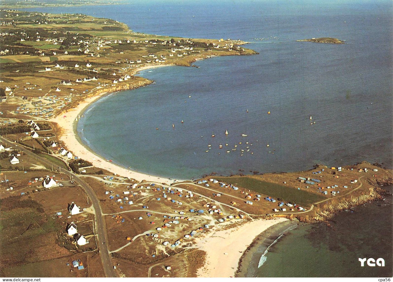 L'île De Raguenes En NEVEZ + Les Campings - N°9978 YCA Caoudal - Vue Aérienne - 2 VUES DIFFÉRENTES - Même Numéro - Névez