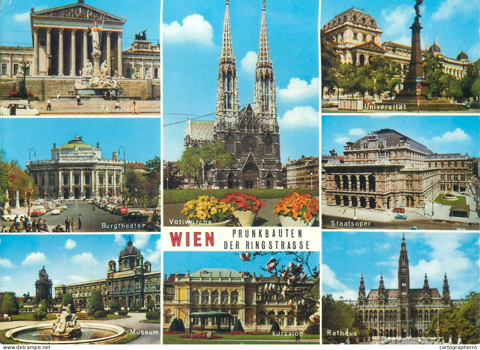 Austria Wien Prunkbauten Der Ringstrasse Multi View - Ringstrasse