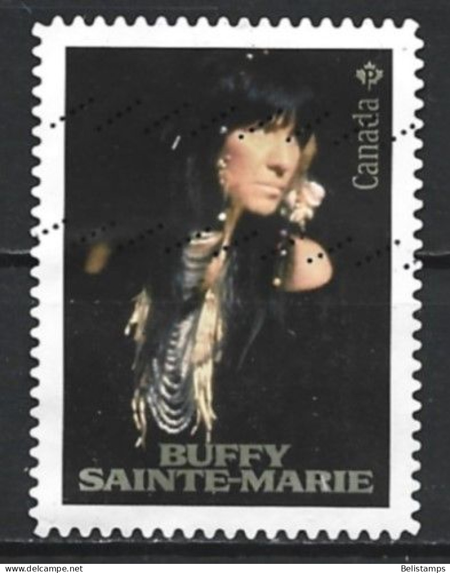 Canada 2021. Scott #3314 (U) Buffy Sainte-Marie, Singer  *Complete Issue* - Used Stamps