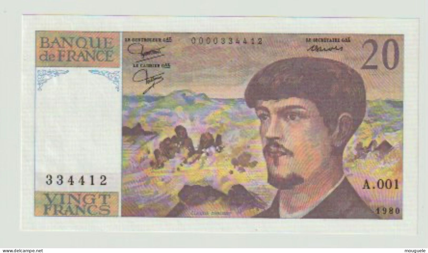 20francs Debussy A 001 1980. Neuf - 20 F 1980-1997 ''Debussy''