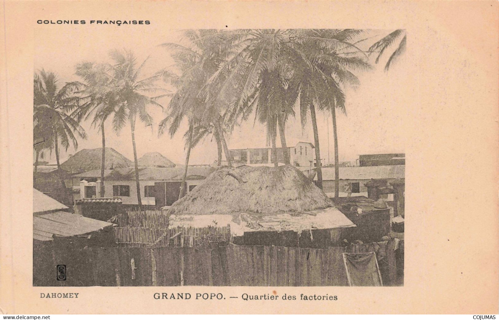 DAHOMEY - S13920 - Grand Popo - Quartier Des Factories - Colonies Françaises- L23 - Dahomey