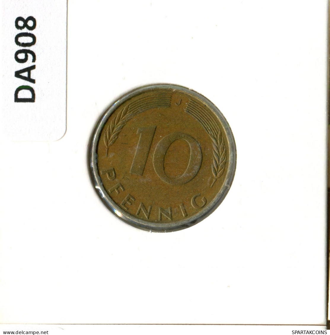 10 PFENNIG 1971 J WEST & UNIFIED GERMANY Coin #DA908.U - 10 Pfennig